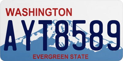 WA license plate AYT8589