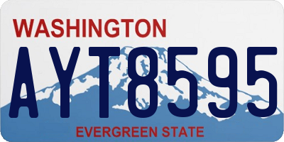 WA license plate AYT8595