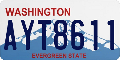 WA license plate AYT8611