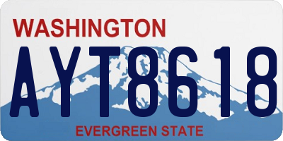 WA license plate AYT8618