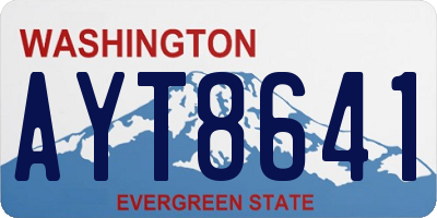 WA license plate AYT8641