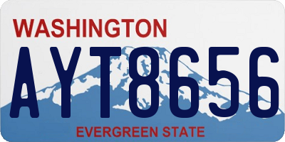 WA license plate AYT8656