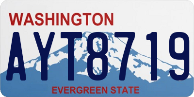 WA license plate AYT8719