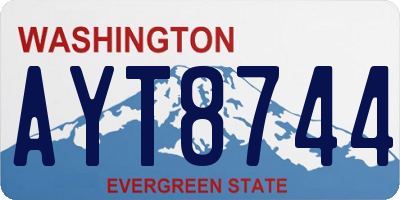 WA license plate AYT8744