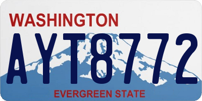 WA license plate AYT8772