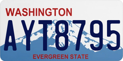WA license plate AYT8795