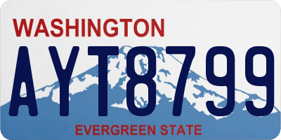 WA license plate AYT8799