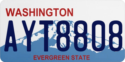 WA license plate AYT8808