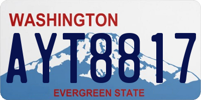 WA license plate AYT8817