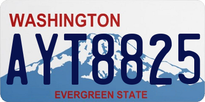 WA license plate AYT8825