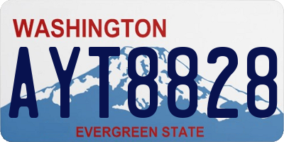 WA license plate AYT8828