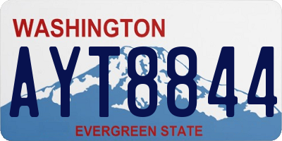 WA license plate AYT8844