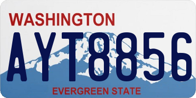 WA license plate AYT8856
