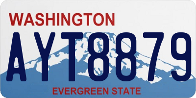 WA license plate AYT8879
