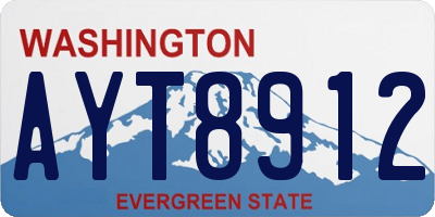 WA license plate AYT8912