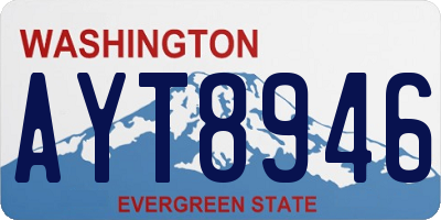 WA license plate AYT8946