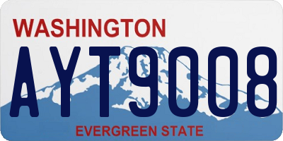 WA license plate AYT9008
