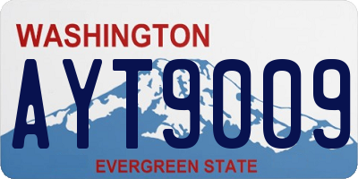 WA license plate AYT9009
