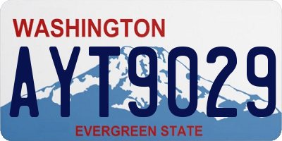 WA license plate AYT9029