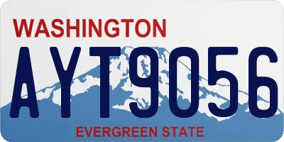 WA license plate AYT9056