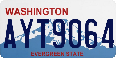 WA license plate AYT9064