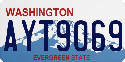 WA license plate AYT9069