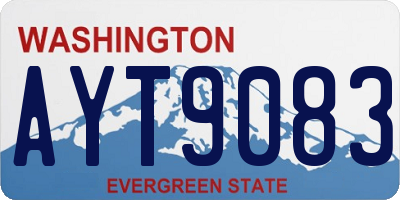 WA license plate AYT9083