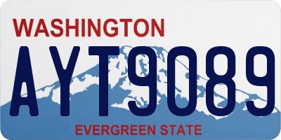 WA license plate AYT9089