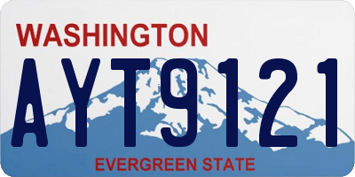 WA license plate AYT9121