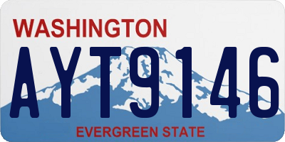 WA license plate AYT9146