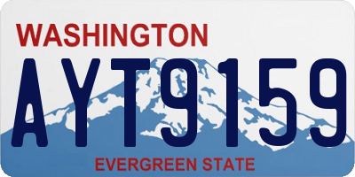 WA license plate AYT9159