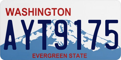 WA license plate AYT9175