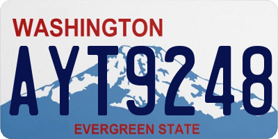 WA license plate AYT9248