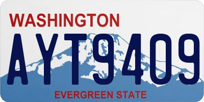 WA license plate AYT9409