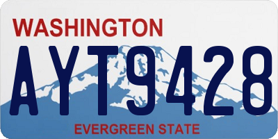 WA license plate AYT9428