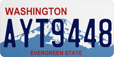 WA license plate AYT9448