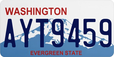 WA license plate AYT9459