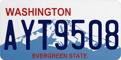 WA license plate AYT9508