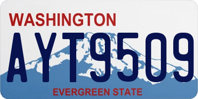WA license plate AYT9509