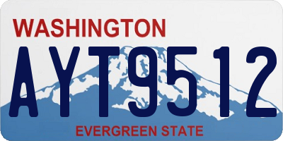 WA license plate AYT9512