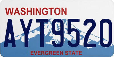 WA license plate AYT9520