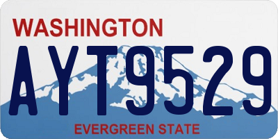 WA license plate AYT9529