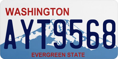 WA license plate AYT9568