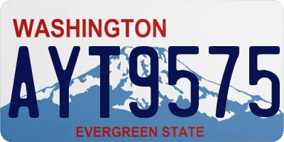 WA license plate AYT9575