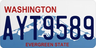 WA license plate AYT9589