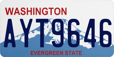 WA license plate AYT9646
