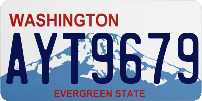 WA license plate AYT9679