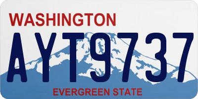 WA license plate AYT9737