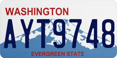 WA license plate AYT9748