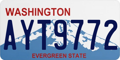 WA license plate AYT9772